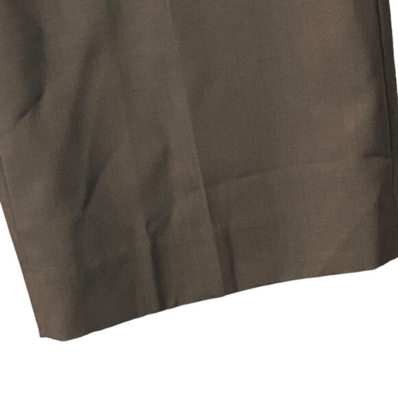 Talbots Classic Fit Stretch Trousers Dress Pants Women Size 12W Wool Blend Brown - Picture 8 of 13